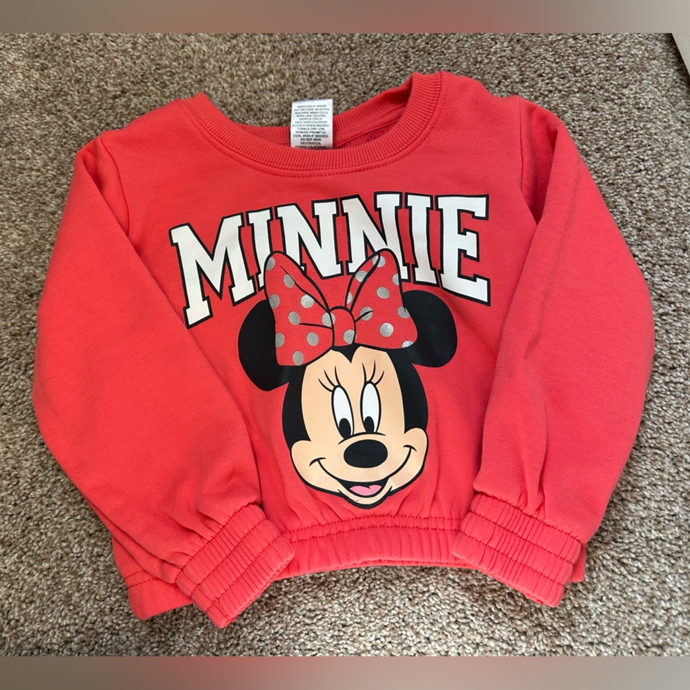 Disney Minnie Mouse Crewneck- Girls Size XS (4-5)